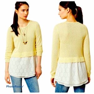 Anthro Clu + Willoughby Sujet knit top